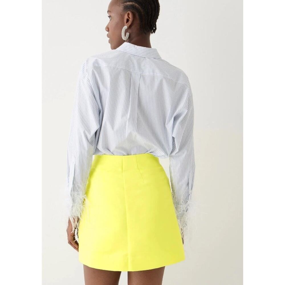 J CREW COLLECTION beige Limited-edition faux-wrap mini skirt in duchesse satin - Picture 9 of 9